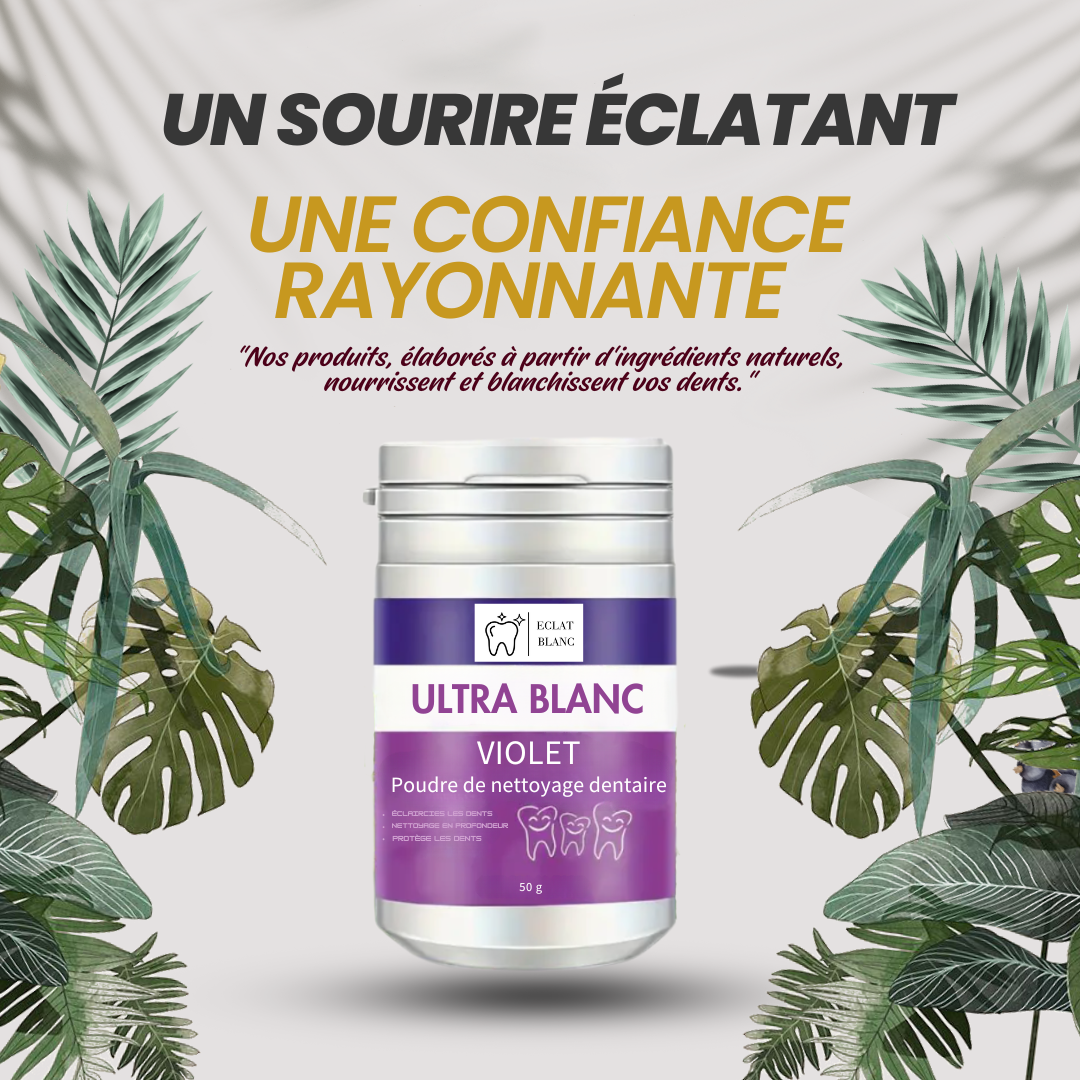 Eclat Blanc - Poudre Blanchissante pour Dents